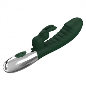 Pretty Love - Naughty Bunny Powerful Vibrating Massager Wand (Chargeable - Black)
